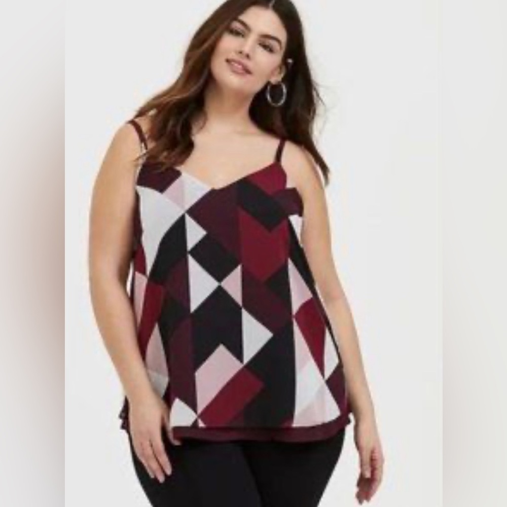 Torrid Geometric Pinks Swing Tank